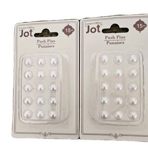 Faux Pearl Stick Push Pins Thumbtacks Craft Tacks Pin Lot Of 2 Packs